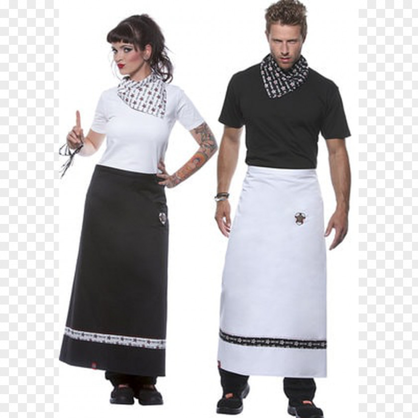 Ust Logo White Apron Skirt Costume Workwear PNG