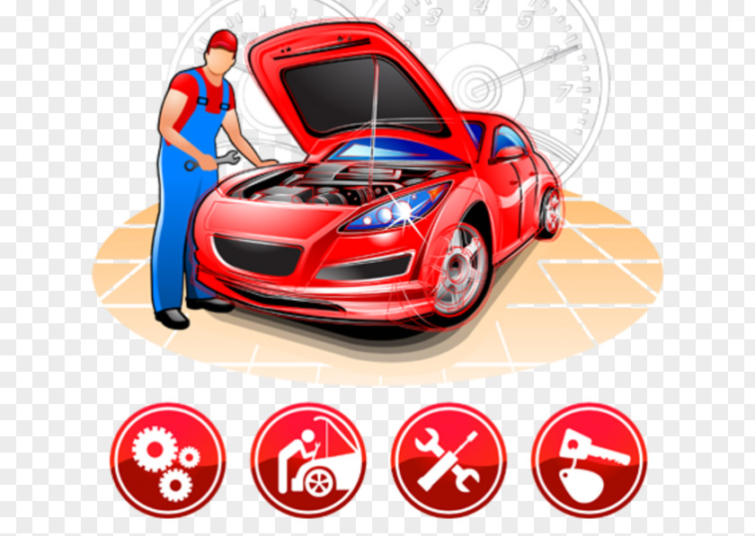 Car Motor Vehicle Service Auto Mechanic Automobile Repair Shop Maintenance PNG