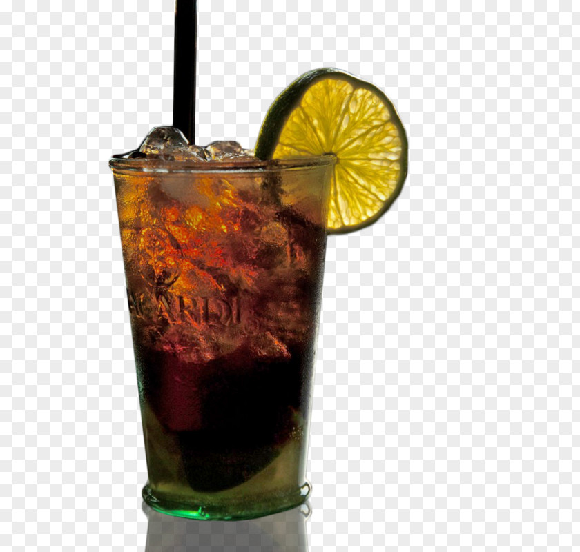 Cuba Rum And Coke Cocktail Garnish Dark 'N' Stormy Sea Breeze PNG