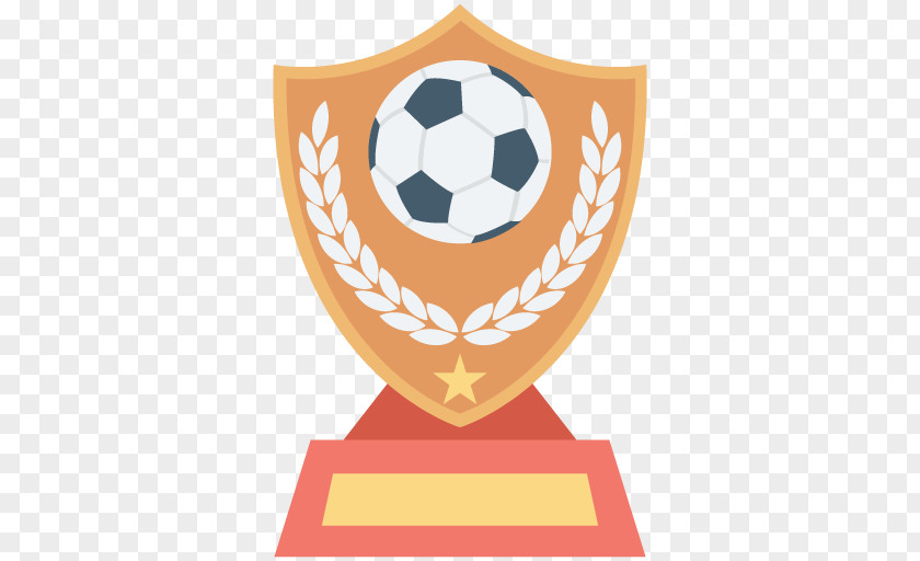Hand Painted Trophy Football Icon PNG