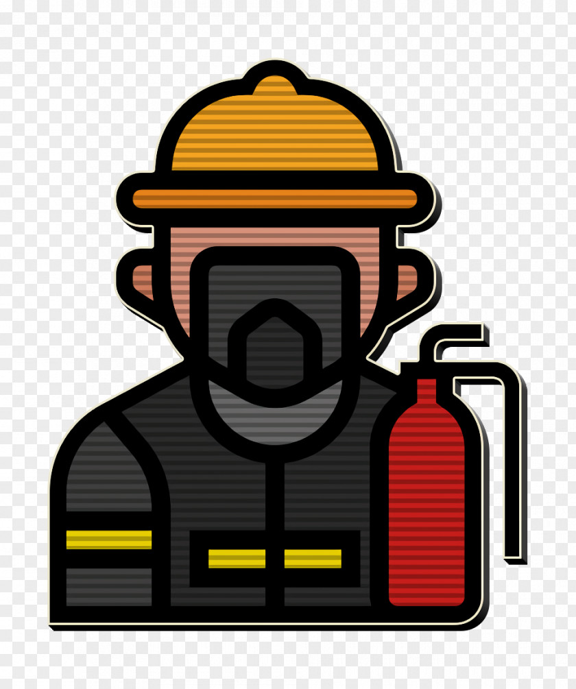 Jobs And Occupations Icon Fireman PNG