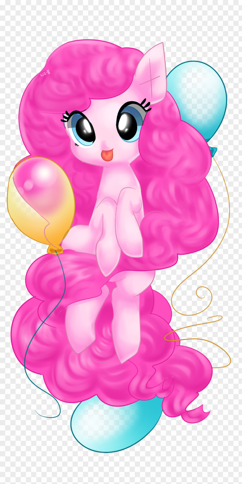 Mlp G3 Pinkie Pie Mammal Illustration Cartoon Figurine Pink M PNG