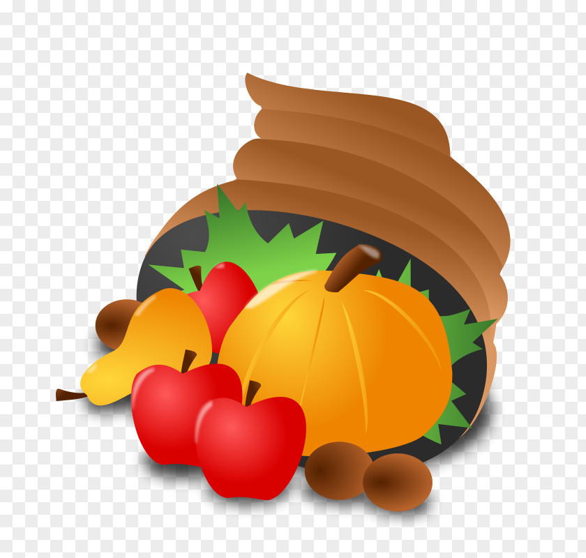 Cartoon Apple Pumpkin Thanksgiving Favicon Icon PNG