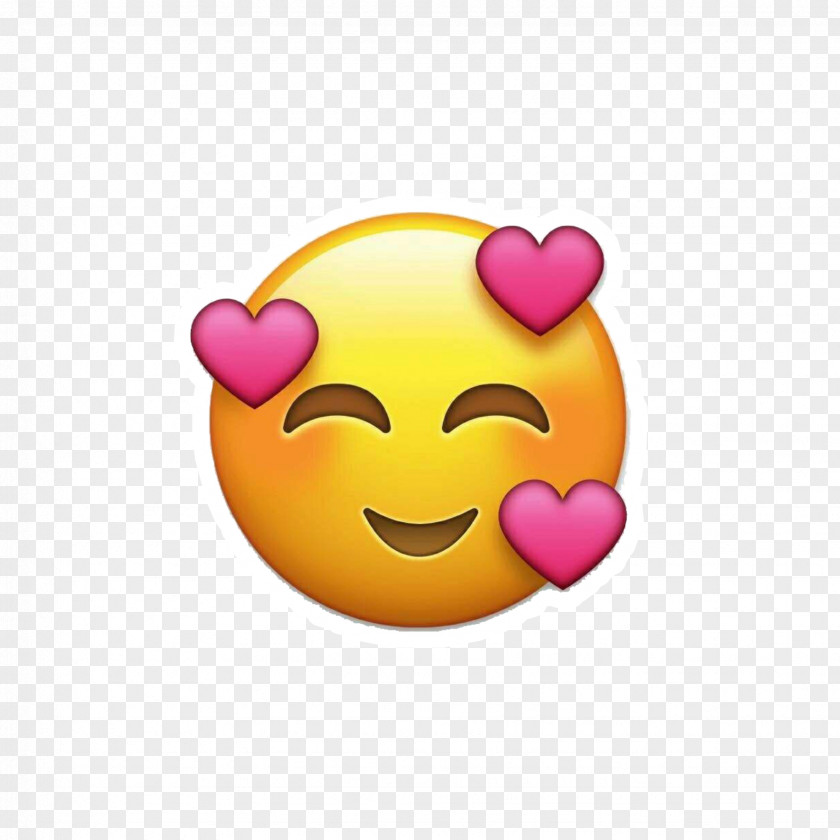 Emoji Smiley Emoticon Heart Image PNG