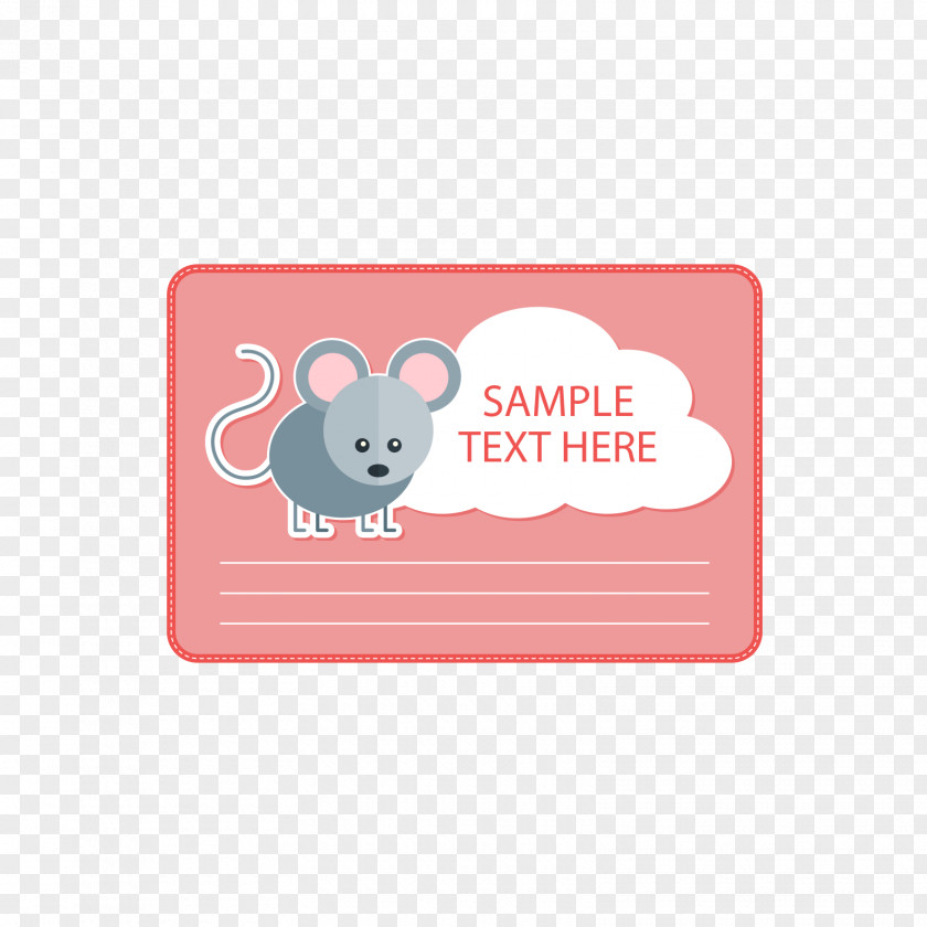 Red Mouse Text Box Computer PNG