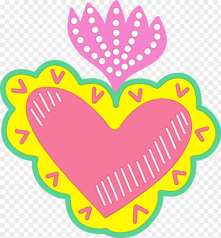 Pink M Baking Cup Area Line M-095 PNG