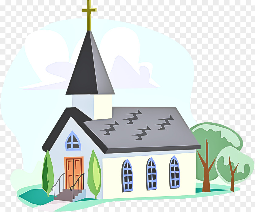 Property Cartoon House Steeple Chapel PNG