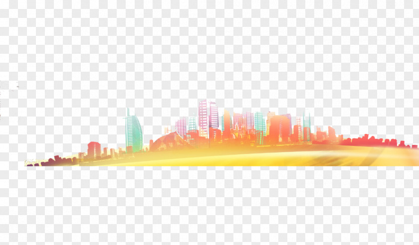 Tall Silhouette Skyline Computer Wallpaper PNG