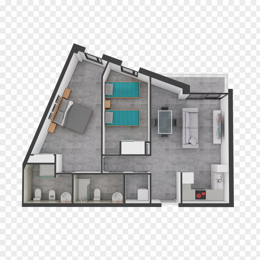 空白乳霜 Window House Floor Plan Facade PNG