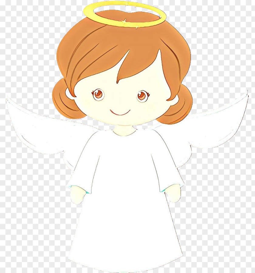 Angel Drawing White Cartoon Head Fictional Character Smile PNG