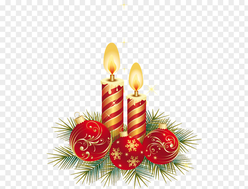 Candle Christmas Ornament PNG