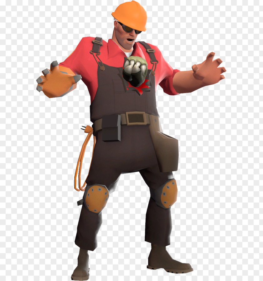 Engineer Figurine Profession Gunfighter Character PNG