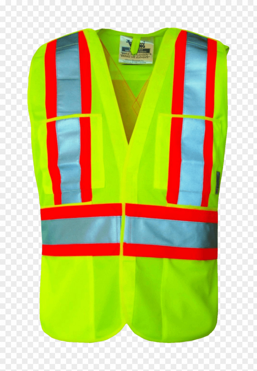 Safety Vest Gilets Jacket High-visibility Clothing Workwear Coat PNG