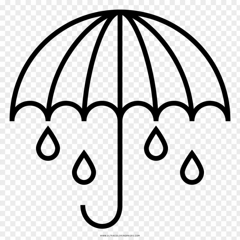 Umbrella Drawing Rain Coloring Book PNG
