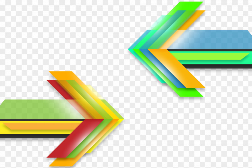 Vector Multicolored Arrows Euclidean Arrow PNG