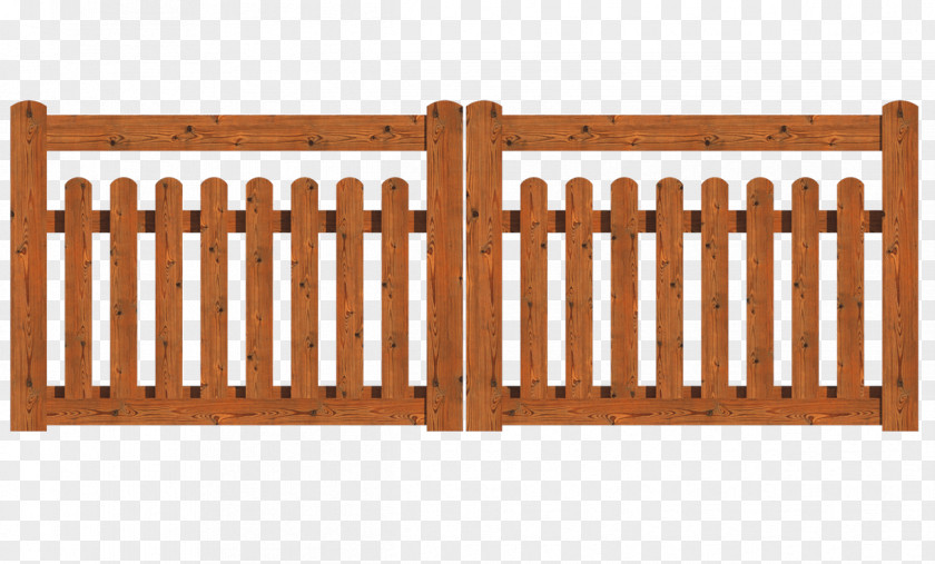 Wood Picket Fence Stain Gate PNG