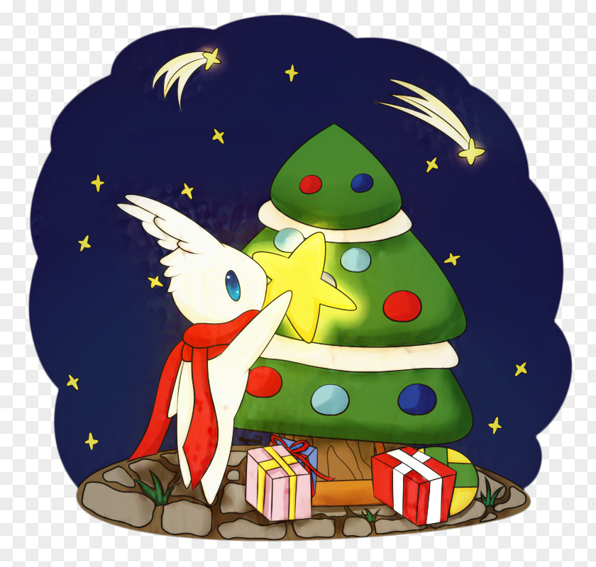 Christmas Eve Tree Cartoon PNG