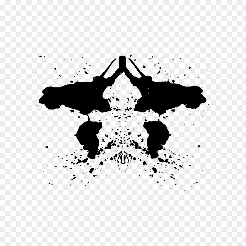 Psychological Rorschach Test Ink Blot PNG