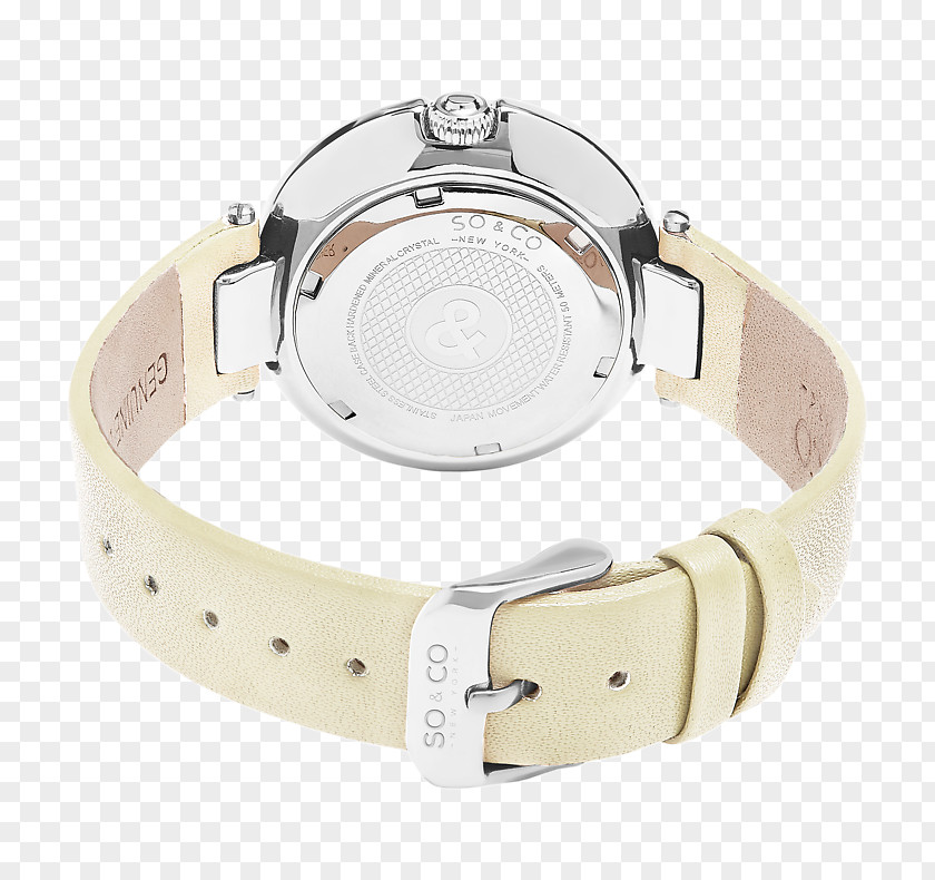 Pull Buckle Armchair Watch Strap Silver PNG