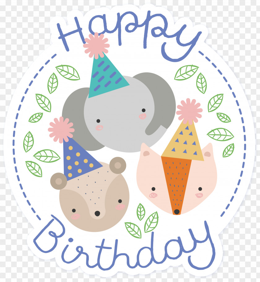 Birthday Card For Little Animals PNG