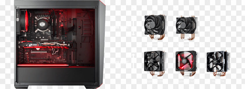 Removable Computer Cases & Housings Power Supply Unit Cooler Master MasterBox Lite 5 ATX PNG