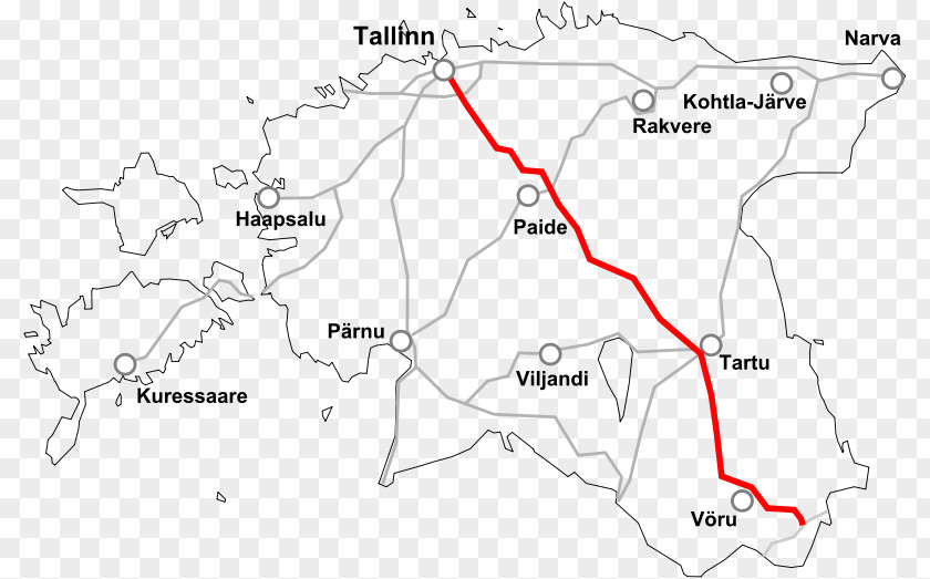 Road Map Estonian National 7 1 5 6 PNG