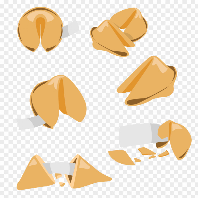 Vector Lucky Cookie Fortune Chinese Cuisine Biscuit PNG