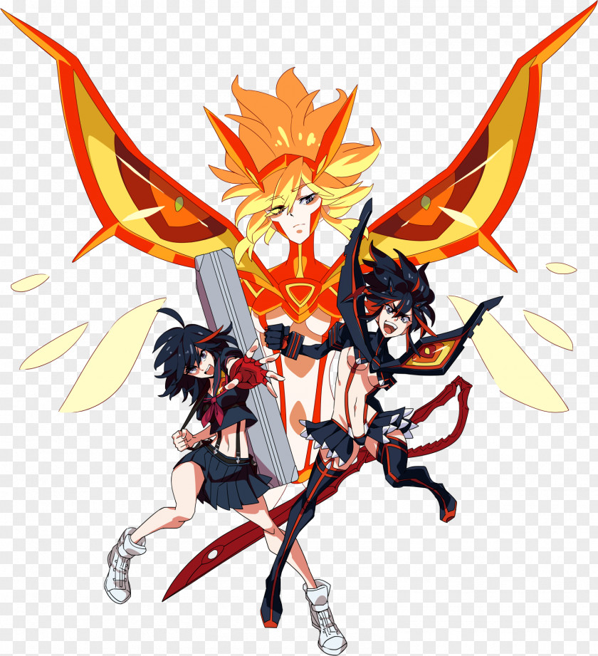 Animation Ryuko Matoi Senketsu Satsuki Kiryuin Junketsu PNG