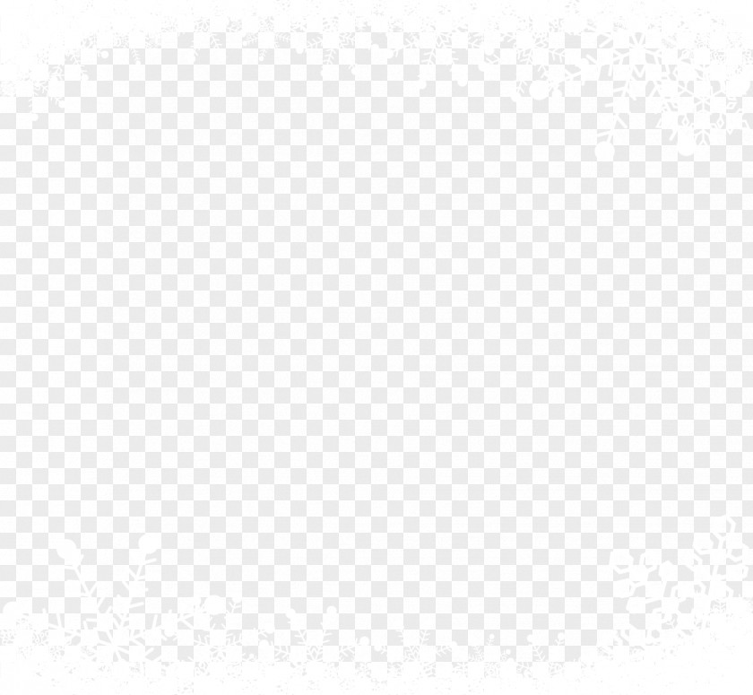 Little Fresh Snow Border Angle Point Black And White Pattern PNG