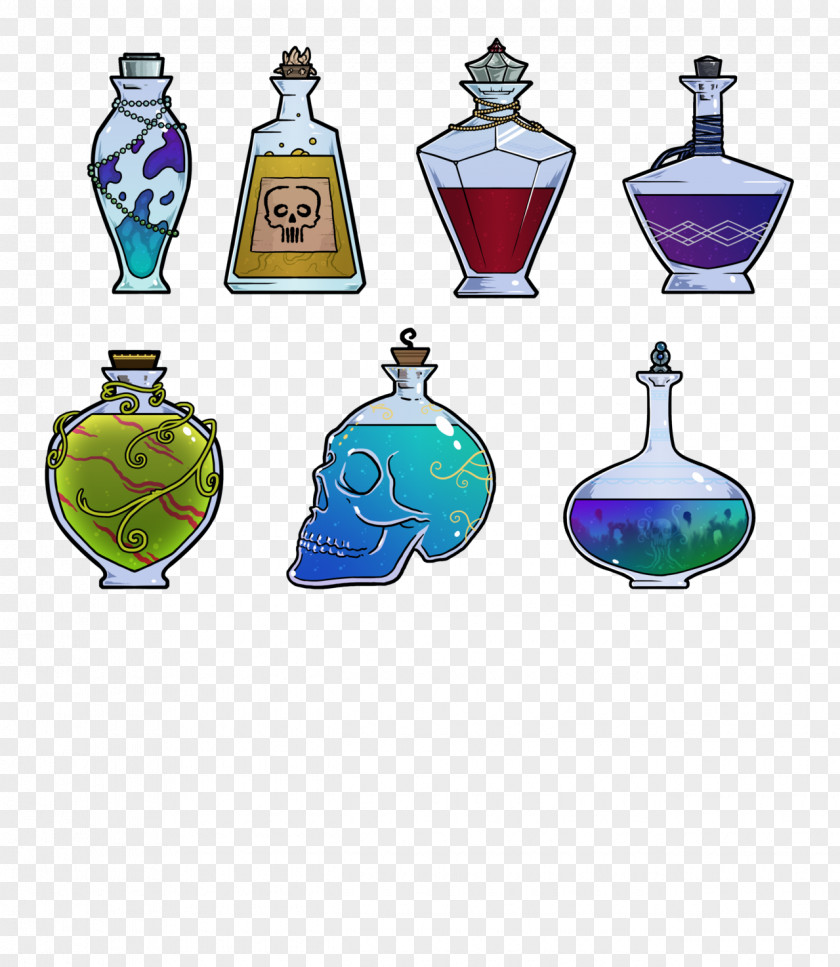 Tableware Perfume Potion Glass Bottle PNG