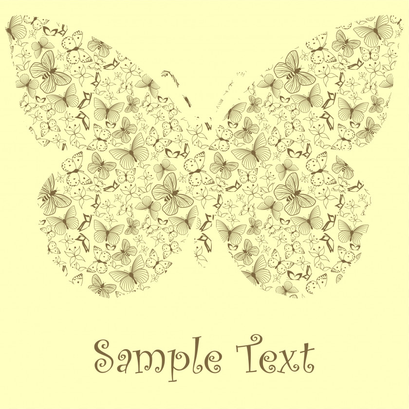 Butterfly Pattern Printing Clip Art PNG