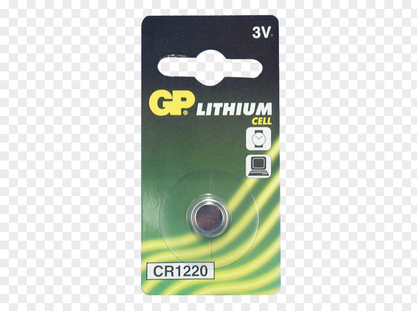 Electric Battery Lithium Button Cell Gold Peak PNG
