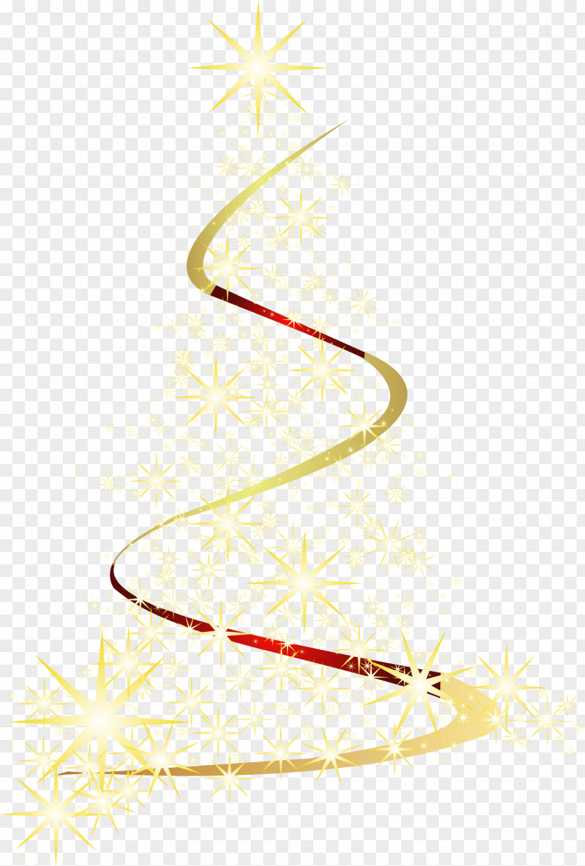 Golden Sparkling Christmas Tree PNG sparkling christmas tree clipart PNG