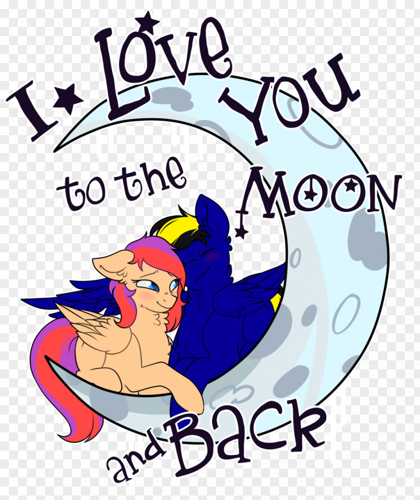 I Love You To The Moon And Back Human Behavior Organism Clip Art PNG