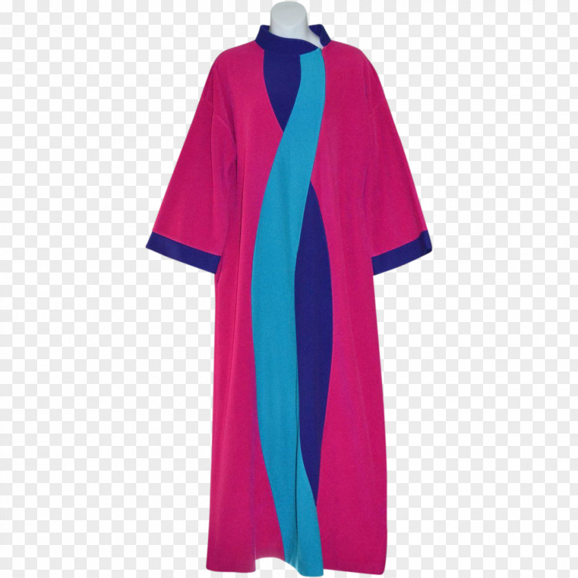 Lace Trim Robe Pink M PNG