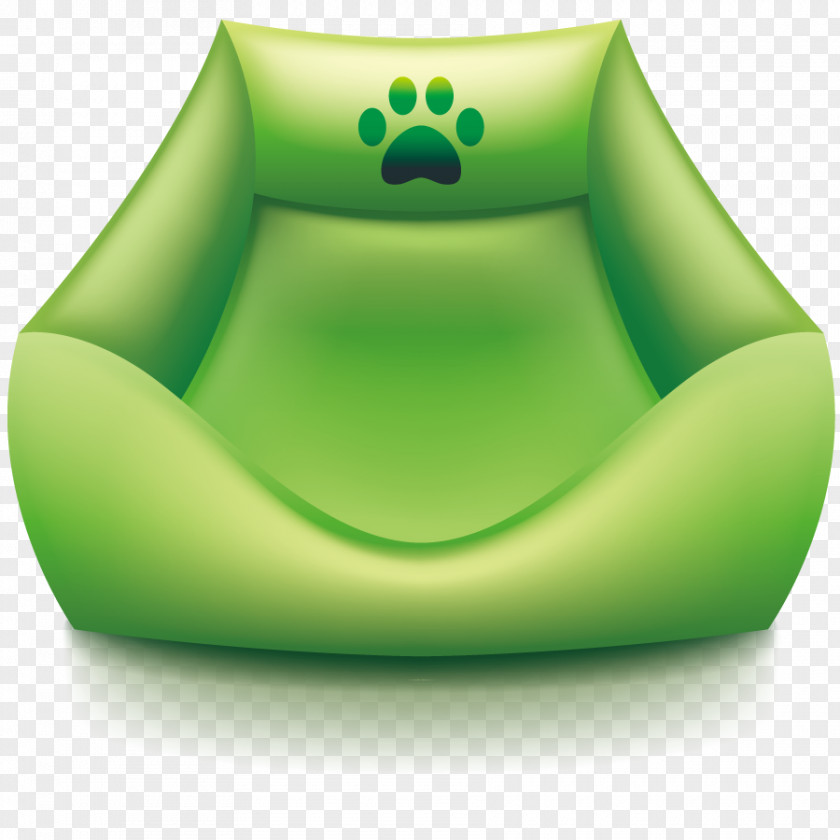 Vector Green Sofa Chair Couch Seat PNG