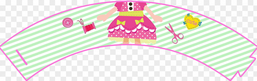 Lalaloopsy Pink M Headgear Pattern PNG