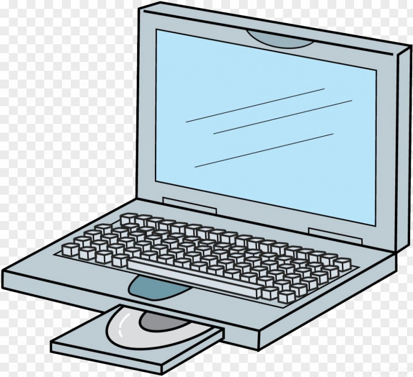 Laptop Computer Keyboard Illustration PNG