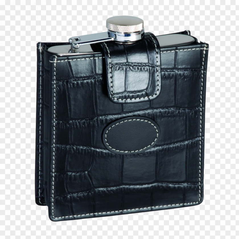 Leather Paper Embossing Hip Flask Stainless Steel PNG