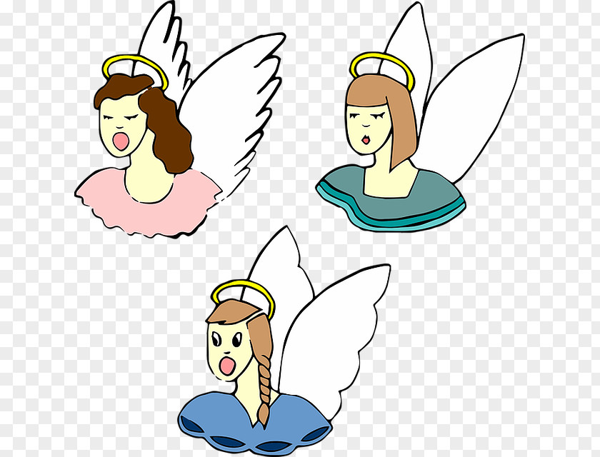 Simple Cartoon Angel Avatar Christianity Clip Art PNG