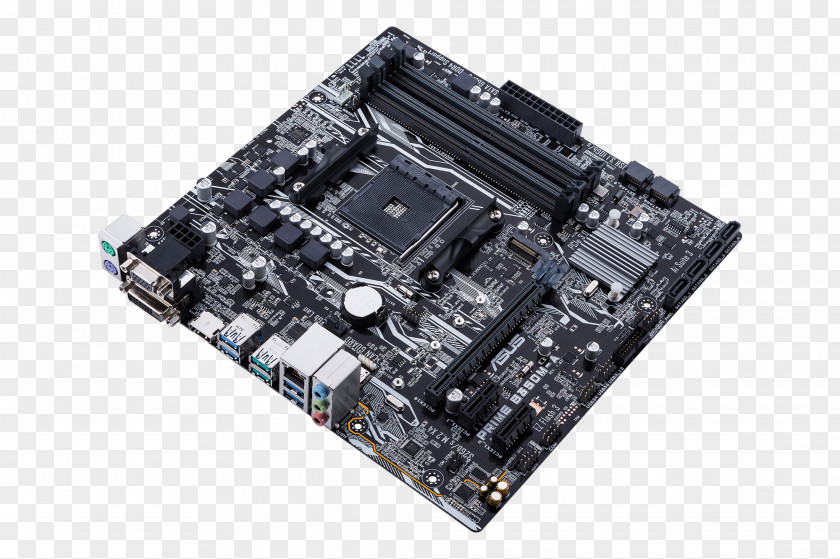 Socket AM4 MicroATX ASUS PRIME X370-PRO B350M-A Motherboard PNG
