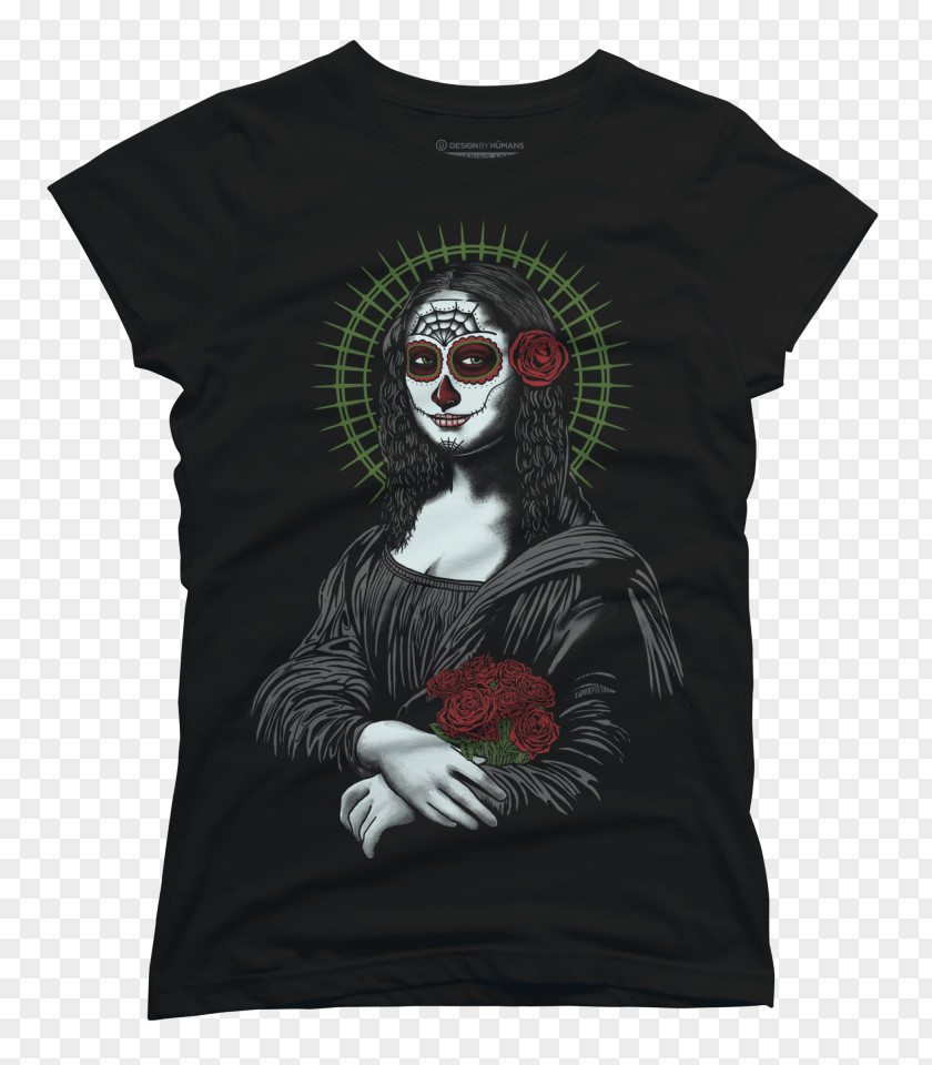 Mona Lisa Day Of The Dead Death Calavera PNG