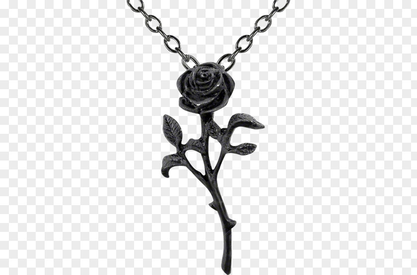 Necklace Earring Charms & Pendants Gothic Fashion Black Rose PNG