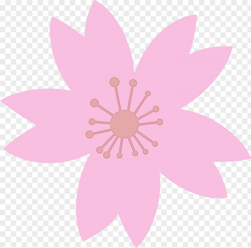 Pink Petal Flower Plant Wildflower PNG