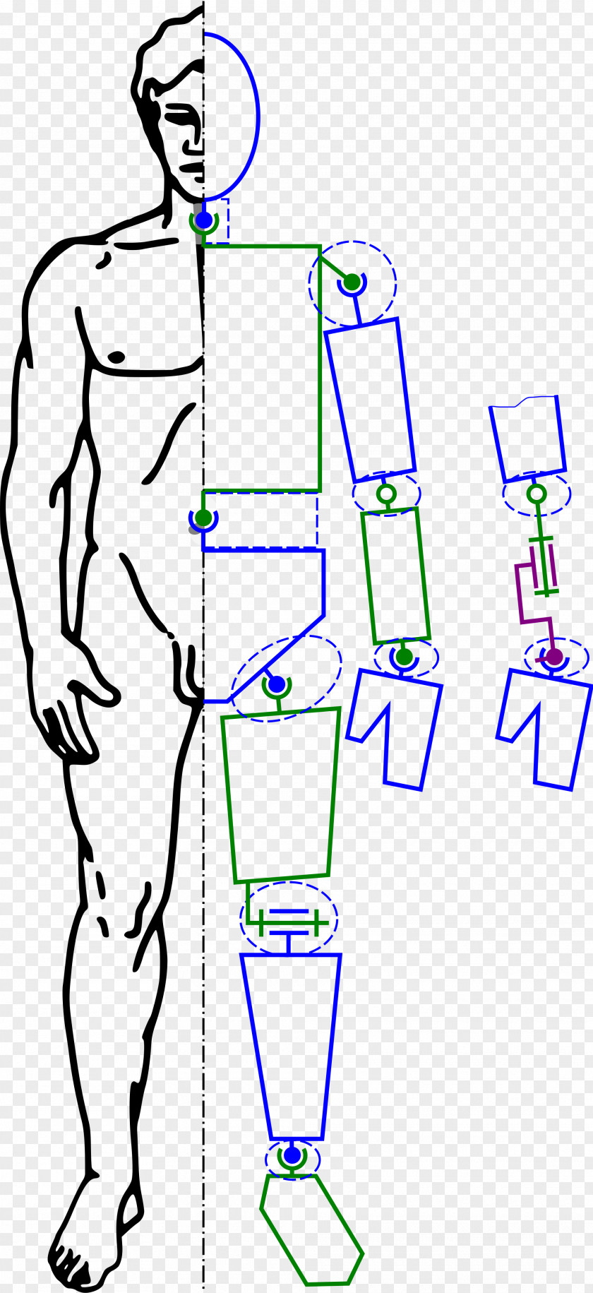 Robot Kinematic Chain Inverse Kinematics Motion Mechanical Engineering PNG