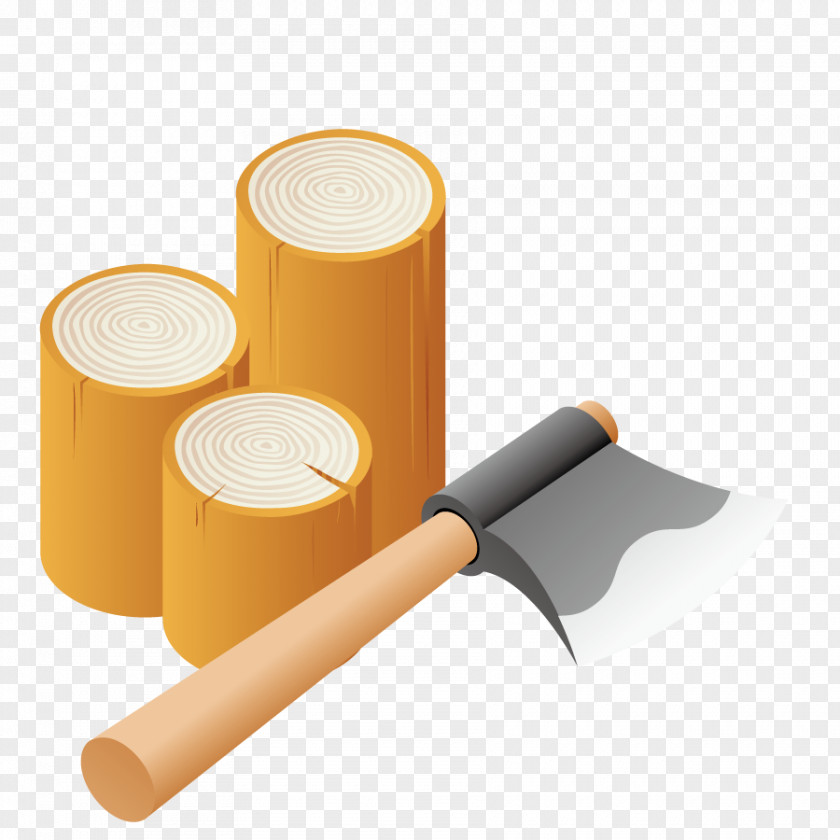 Vector Firewood Ax Euclidean Photography Illustration PNG