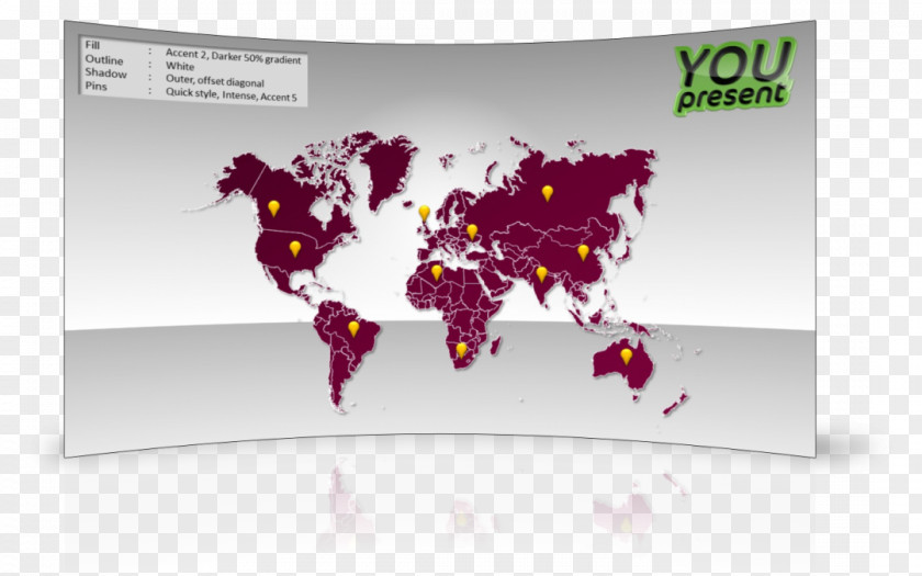 World Map Microsoft PowerPoint Presentation PNG