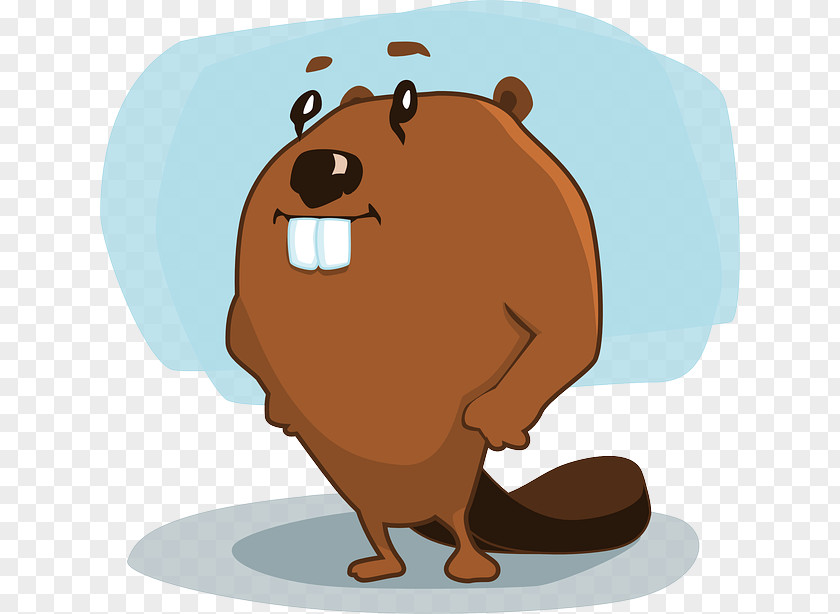 Beaver Cartoon Character Clip Art PNG