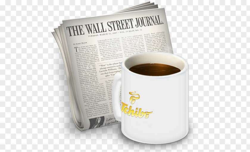 Coffee Newscaster Instant Cup White PNG