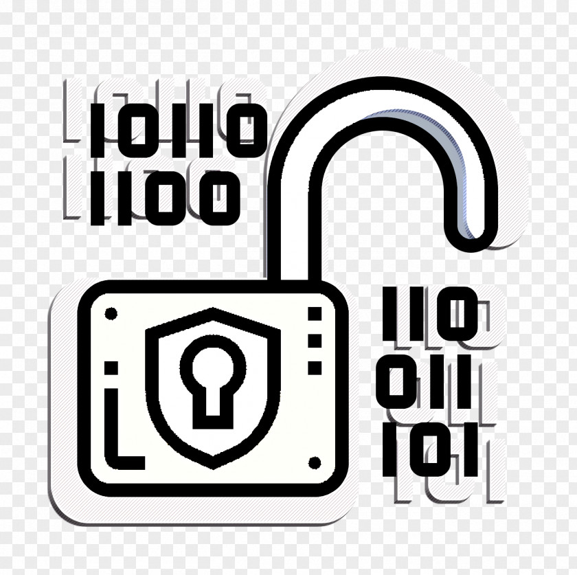 Cyber Crime Icon Unlock Online Security PNG